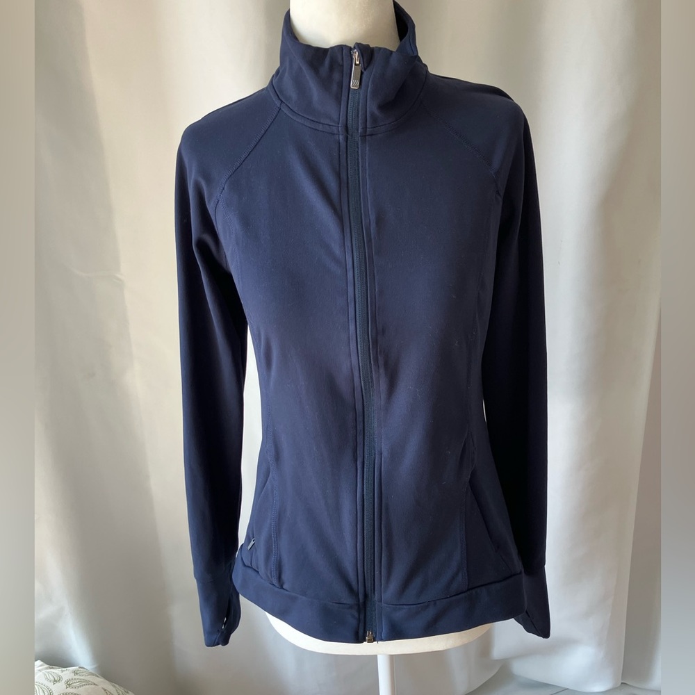 All In Motion Blue Utility Jacket With Slim Athletic Fit Womens Small